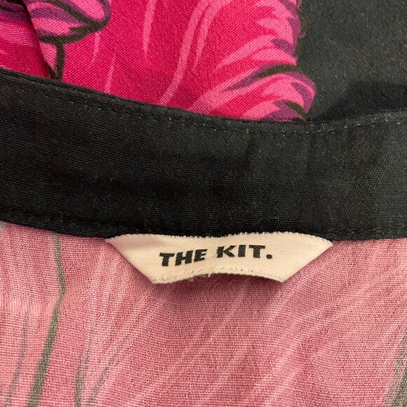 The Kit. Cobie Shirtdress Striped Iris Button Front Short Sleeve Pockets Maxi - Picture 14 of 14